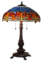Tiffany Table Lamp - AM1024TL18 - handcrafted Tiffany stained glass lamp
