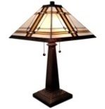 Tiffany Table Lamp - AM1053TL14 - handcrafted Tiffany stained glass lamp