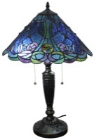 Tiffany Table Lamp - AM1102TL16 - handcrafted Tiffany stained glass lamp