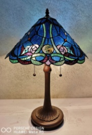 Tiffany Table Lamp - AM1102TL16B - handcrafted Tiffany stained glass lamp
