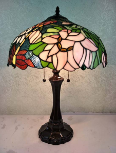 Tiffany Table Lamp - AM1103TL16 - handcrafted Tiffany stained glass lamp