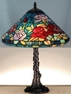 Tiffany Table Lamp - AM1104TL16 - handcrafted Tiffany stained glass lamp