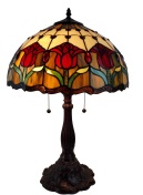 Tiffany Table Lamp - AM115TL16 - handcrafted Tiffany stained glass lamp