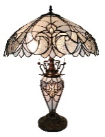 Tiffany Table Lamp - AM203TL18 - handcrafted Tiffany stained glass lamp
