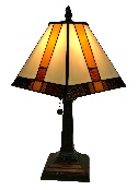 Tiffany Table Lamp - AM208TL08 - handcrafted Tiffany stained glass lamp