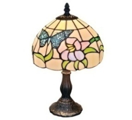 Tiffany Table Lamp - AM210TL08B - handcrafted Tiffany stained glass lamp