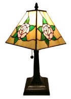 Tiffany Table Lamp - AM212TL08 - handcrafted Tiffany stained glass lamp
