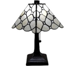 Tiffany Table Lamp - AM213TL08B - handcrafted Tiffany stained glass lamp