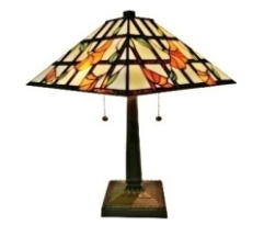Tiffany Table Lamp - AM218TL14 - handcrafted Tiffany stained glass lamp