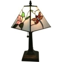 Tiffany Table Lamp - AM220TL08 - handcrafted Tiffany stained glass lamp