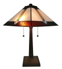 Tiffany Table Lamp - AM223TL14 - handcrafted Tiffany stained glass lamp