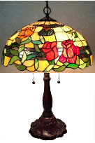 Tiffany Table Lamp - AM234TL16 - handcrafted Tiffany stained glass lamp