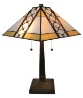 Tiffany Table Lamp - AM237TL14 - handcrafted Tiffany stained glass lamp