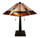 Tiffany Table Lamp - AM243TL14 - handcrafted Tiffany stained glass lamp