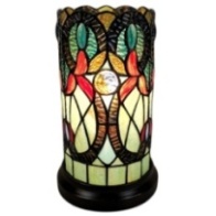 Tiffany Table Lamp - AM246ACCB - handcrafted Tiffany stained glass lamp