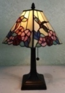 Tiffany Table Lamp - AM248TL08B - handcrafted Tiffany stained glass lamp
