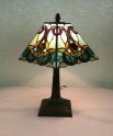 Tiffany Table Lamp - AM253TL08 - handcrafted Tiffany stained glass lamp