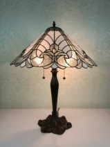 Tiffany Table Lamp - AM261TL16 - handcrafted Tiffany stained glass lamp