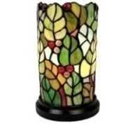 Tiffany Table Lamp - AM269ACCB - handcrafted Tiffany stained glass lamp