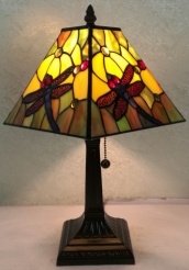 Tiffany Table Lamp - AM289TL08 - handcrafted Tiffany stained glass lamp