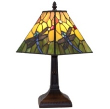 Tiffany Table Lamp - AM289TL08B - handcrafted Tiffany stained glass lamp