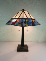 Tiffany Table Lamp - AM300TL14 - handcrafted Tiffany stained glass lamp