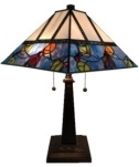 Tiffany Table Lamp - AM300TL14B - handcrafted Tiffany stained glass lamp