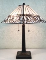 Tiffany Table Lamp - AM303TL14 - handcrafted Tiffany stained glass lamp