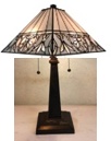 Tiffany Table Lamp - AM303TL14B - handcrafted Tiffany stained glass lamp