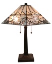 Tiffany Table Lamp - AM312TL14 - handcrafted Tiffany stained glass lamp