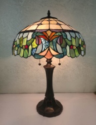 Tiffany Table Lamp - AM314TL16 - handcrafted Tiffany stained glass lamp