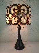 Tiffany Table Lamp - AM335TL10 - handcrafted Tiffany stained glass lamp