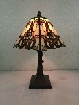 Tiffany Table Lamp - AM338TL08 - handcrafted Tiffany stained glass lamp
