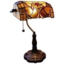 Tiffany Table Lamp - AM339TL10 - handcrafted Tiffany stained glass lamp