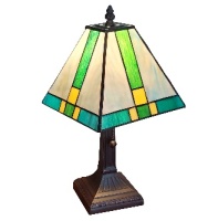 Tiffany Table Lamp - AM354TL08 - handcrafted Tiffany stained glass lamp