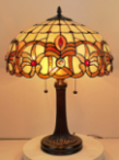 Tiffany Table Lamp - AM355TL16 - handcrafted Tiffany stained glass lamp