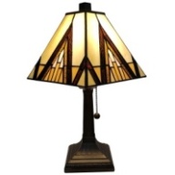 Tiffany Table Lamp - AM364TL08 - handcrafted Tiffany stained glass lamp