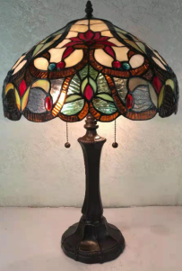 Tiffany Table Lamp - AM373TL16 - handcrafted Tiffany stained glass lamp