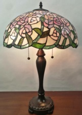 Tiffany Table Lamp - AM374TL16 - handcrafted Tiffany stained glass lamp