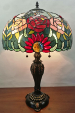 Tiffany Table Lamp - AM375TL16 - handcrafted Tiffany stained glass lamp