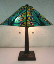 Tiffany Table Lamp - AM376TL14 - handcrafted Tiffany stained glass lamp