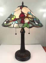 Tiffany Table Lamp - AM377TL16 - handcrafted Tiffany stained glass lamp
