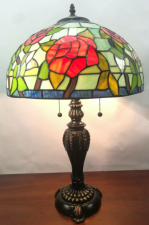 Tiffany Table Lamp - AM381TL16 - handcrafted Tiffany stained glass lamp