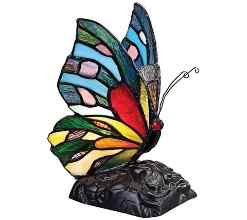 B082018A - handcrafted Tiffany stained glass lamp