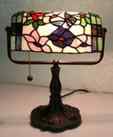 BB310+296 - handcrafted Tiffany stained glass lamp