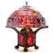 BB56+LS99 BLAZE RED - handcrafted Tiffany stained glass lamp