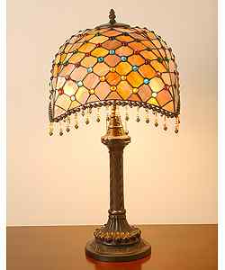 BB565+2194 - handcrafted Tiffany stained glass lamp