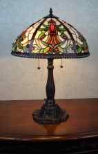 BR002/16TL - handcrafted Tiffany stained glass lamp