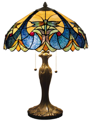Tiffany Table Lamp - DY08006-16TL - handcrafted Tiffany stained glass lamp