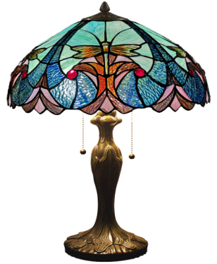 Tiffany Table Lamp - DY08007-16TL - handcrafted Tiffany stained glass lamp
